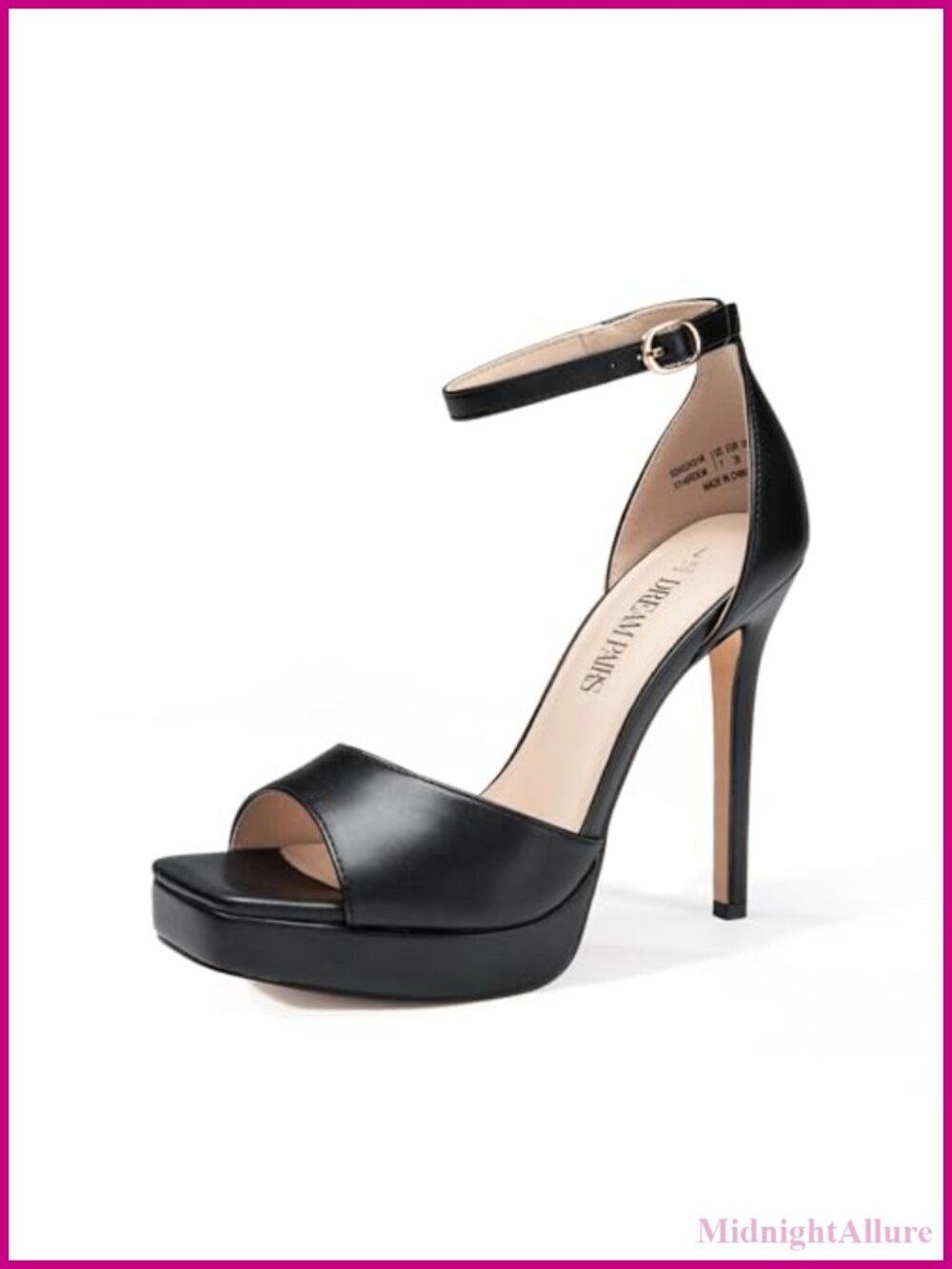 Women's Heeled Platform Sandals Stiletto Rhinestone Satin Square Toe